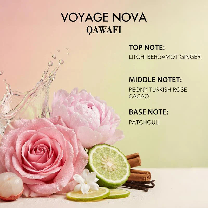 Voyage Nova Rosey - Fruity Floral Eau de Parfum for Women
