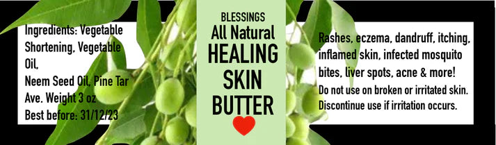 Healing Skin Butter with Pine Tar & Neem Oil