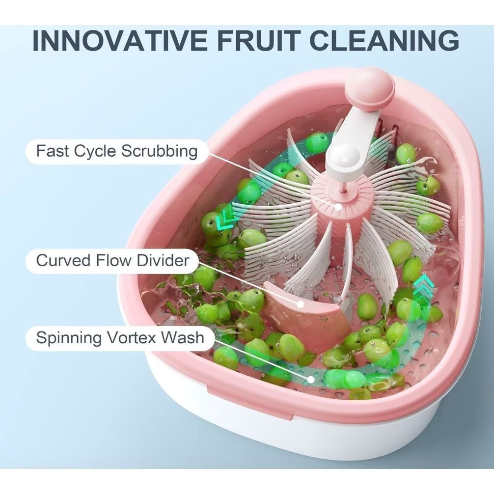 Fruit Washer Spinner with Brush