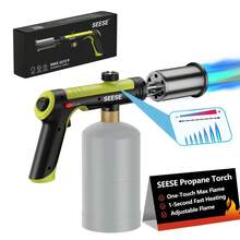 SEESE Powerful Kitchen Propane Torch - Adjustable Flame Cooking Blow Torch