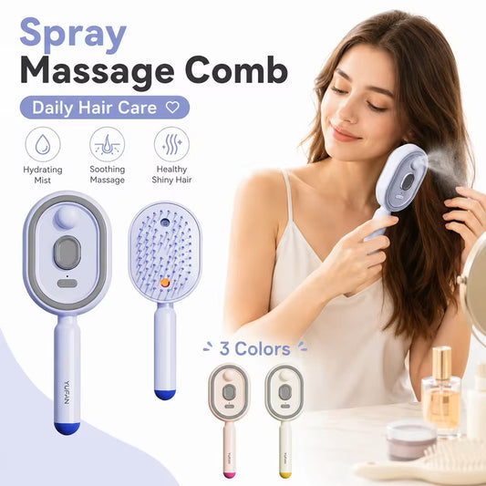 3-in-1 Electric Spray Massage Comb
