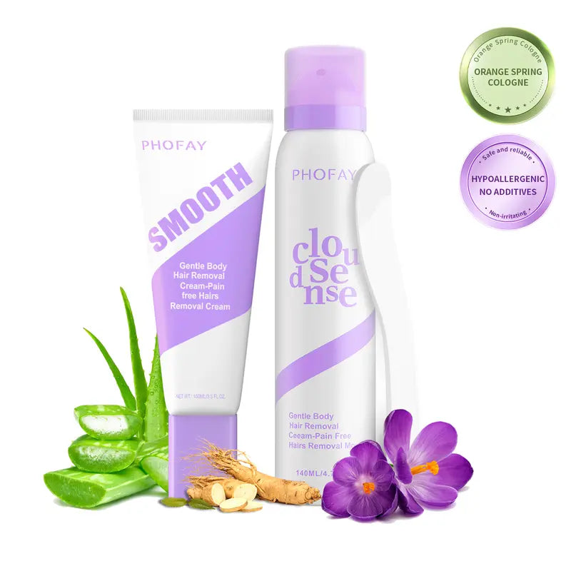 Bikini Pain-Free Hair Removal Cream for Sensitive Skin | Aloe & Hyaluronic Acid | Men & Women