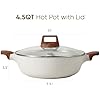 CAROTE Hot Pot with Divider Double Flavor Divided Stockpot