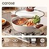 CAROTE Hot Pot with Divider Double Flavor Divided Stockpot