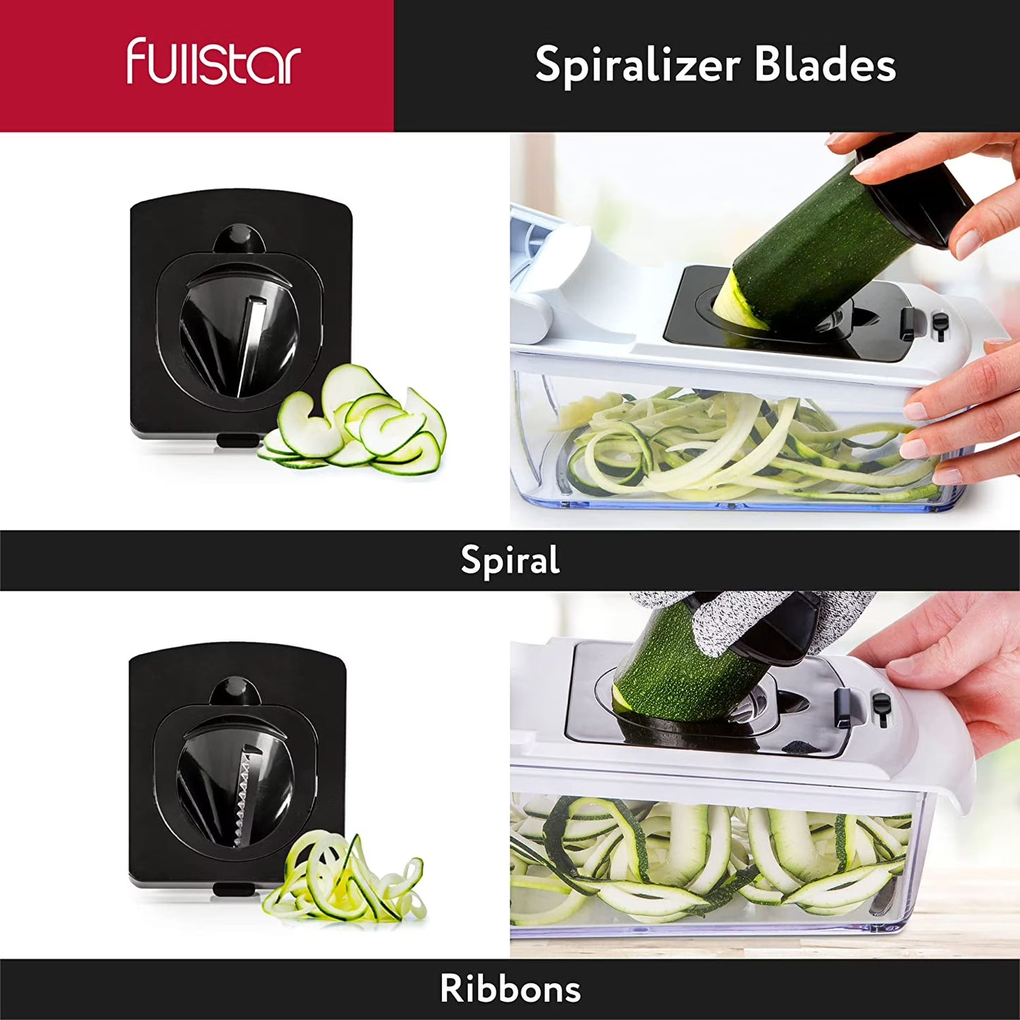 Fullstar 4-in-1 Vegetable Chopper - Food & Onion Chopper with Container