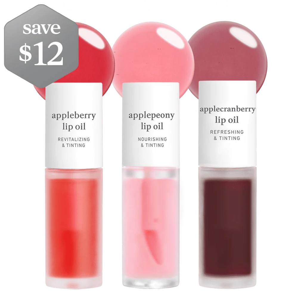 Korean Apple Lip Oil Best-Seller Trio 3-Pack