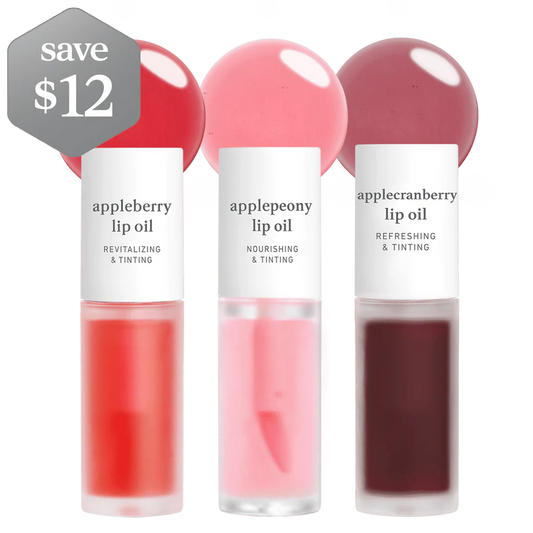 Korean Apple Lip Oil Best-Seller Trio 3-Pack