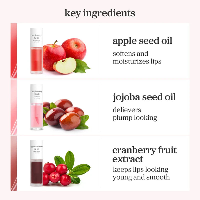 Korean Apple Lip Oil Best-Seller Trio 3-Pack