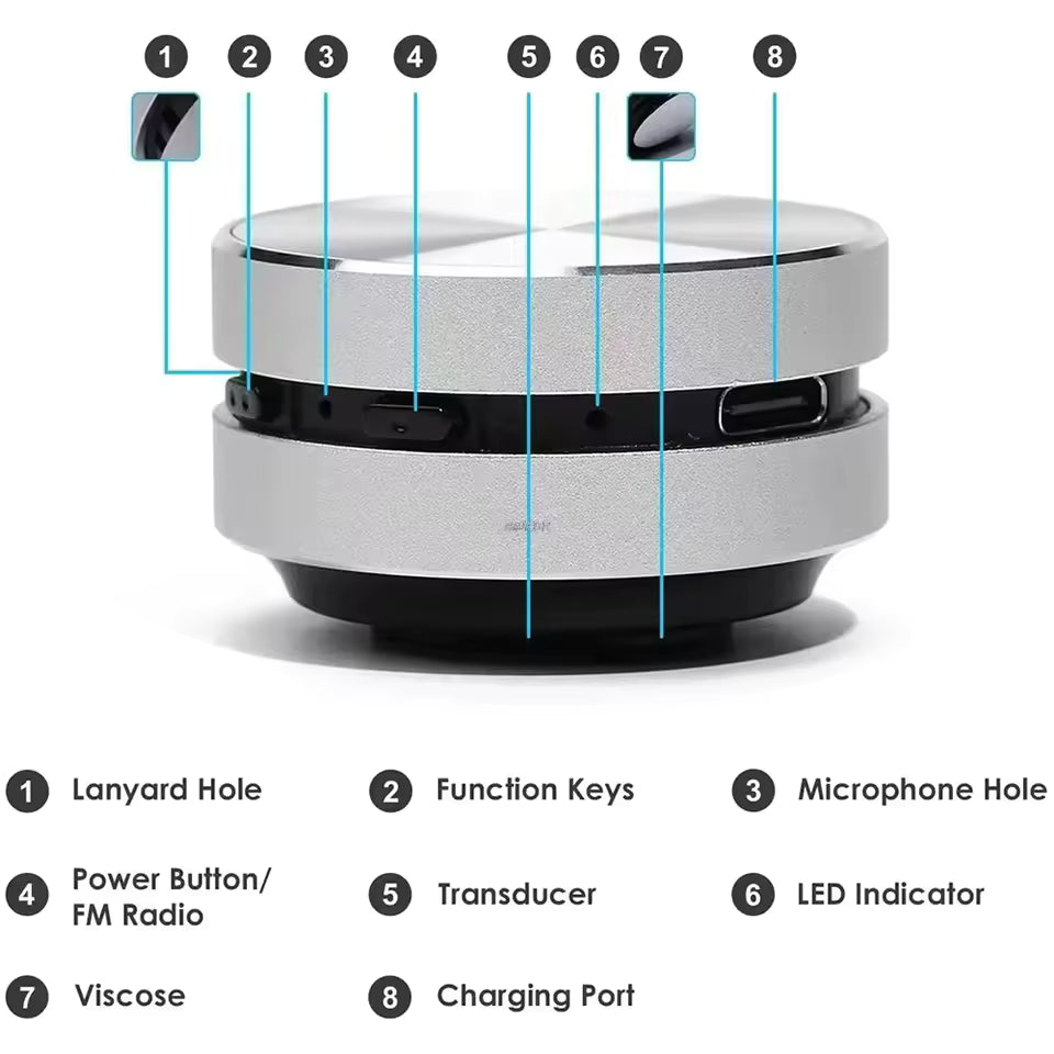Hot Hummingbird Bone Conduction Speaker - Mini Bluetooth FM Radio Wireless Speaker