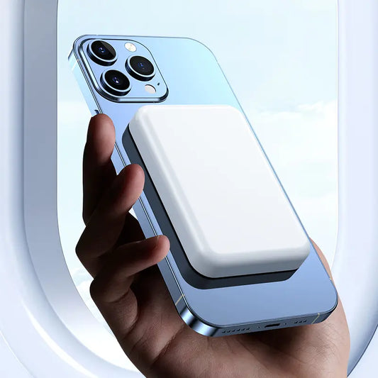 5000mAh Magnetic Wireless Power Bank for iPhone 12-17 Series | MagSafe Compatible Portable Charger