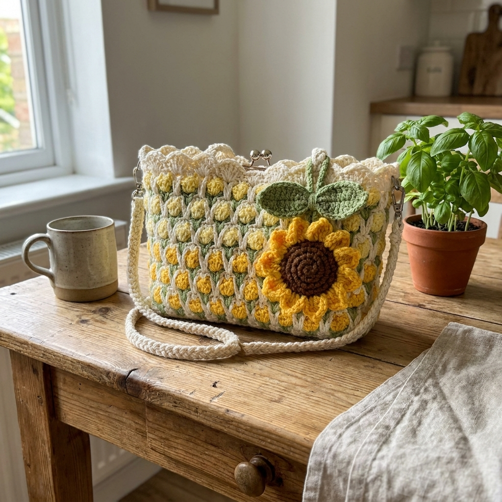 Flower Purse - Handmade Floral Handbag for Women