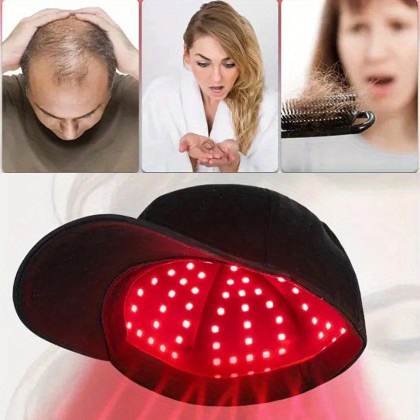 Red Light Therapy Hat - 660nm & 850nm Hair Growth & Regrowth Treatment Cap