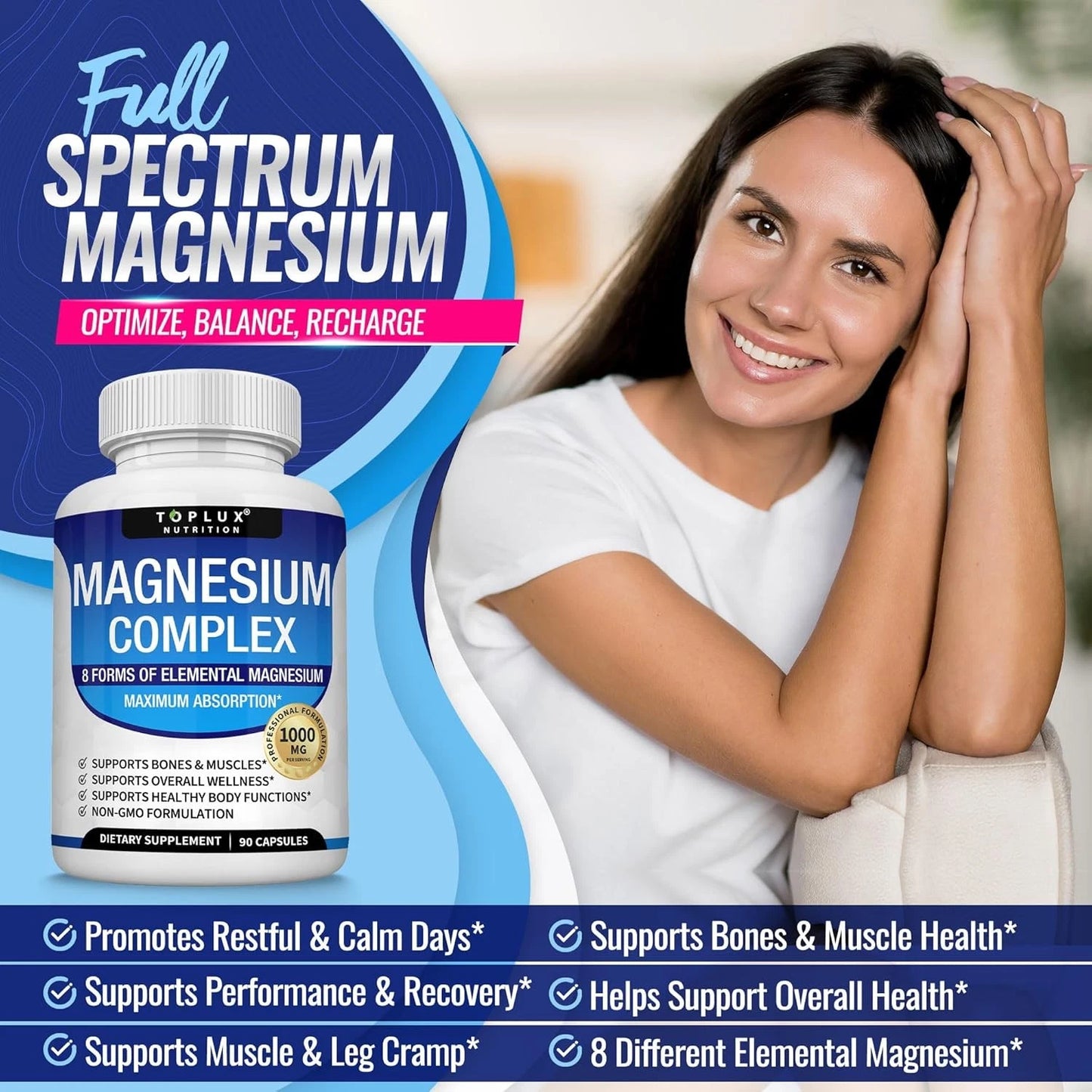 Magnesium Complex Supplement 1000mg
