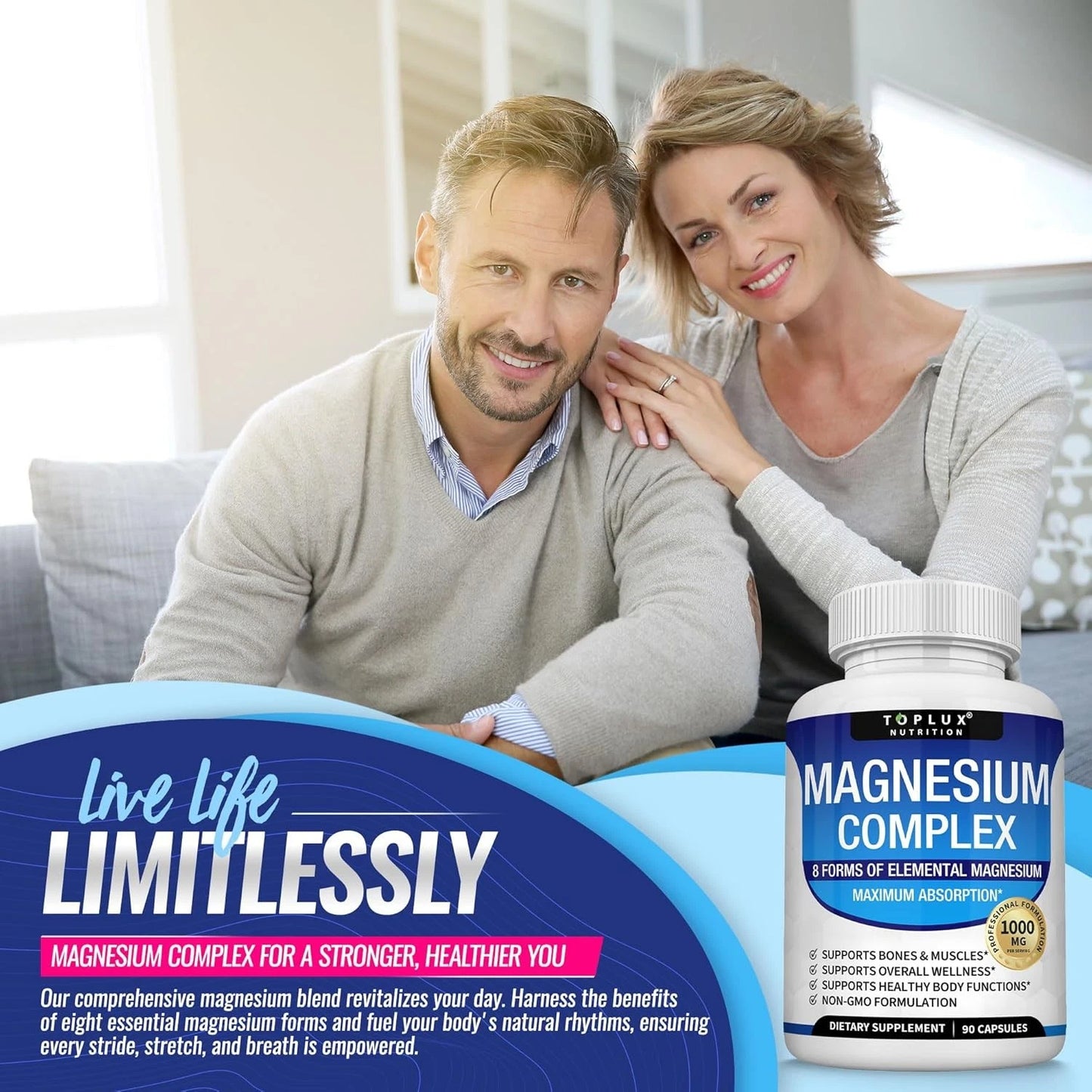 Magnesium Complex Supplement 1000mg