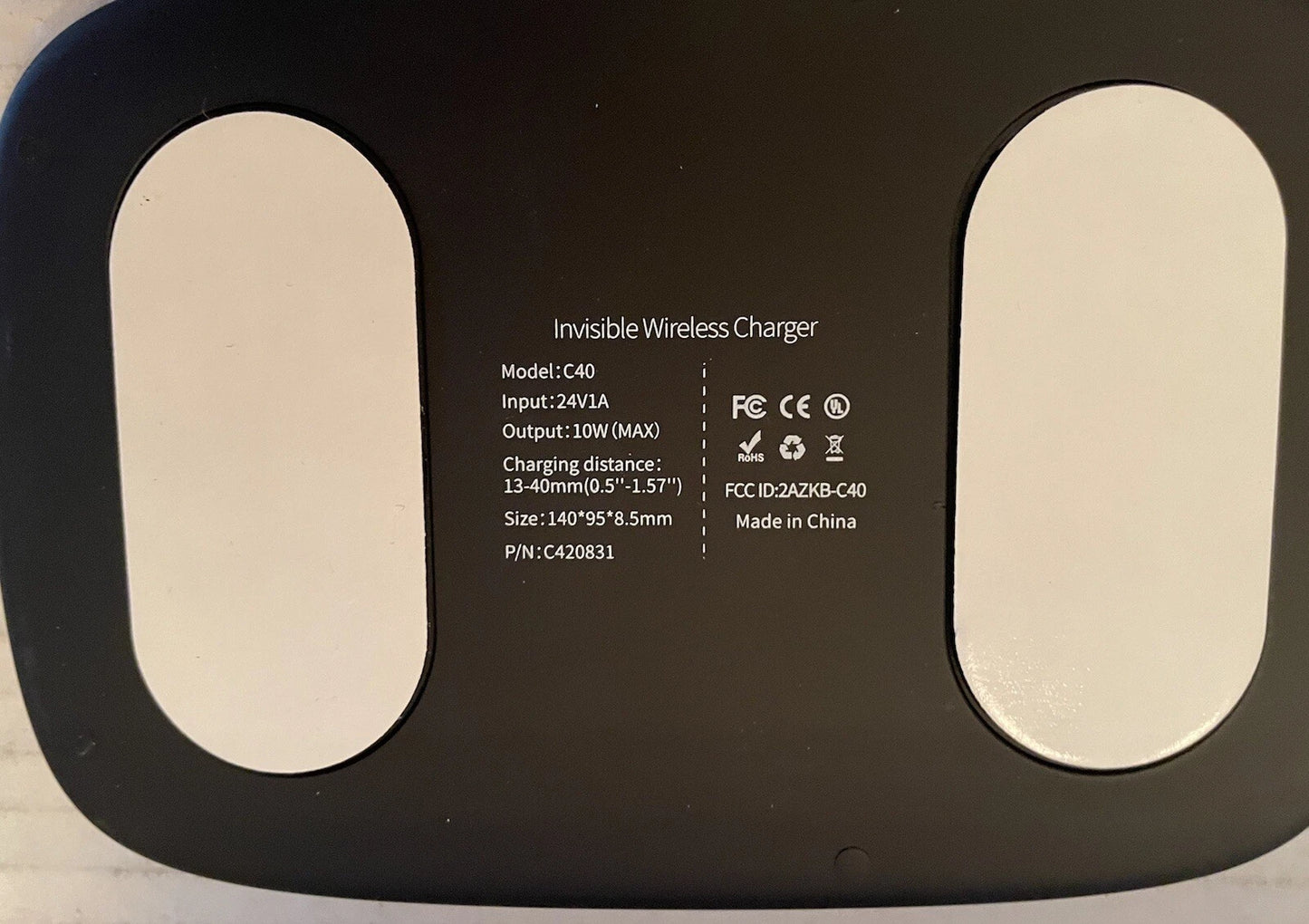 40mm Invisible Wireless Charger